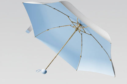 Titanium Silver UV Protection Umbrella – Wind Resistant Compact Sun and Rain Capsule Umbrella for Travel, Outdoor and Everyday Use