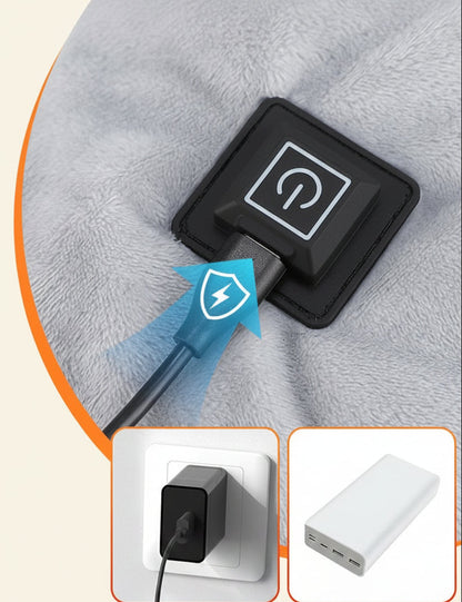 USB Heated Neck Shoulder Wrap – Electric Heating Pad with Three Heat Levels for Back, Neck and Shoulder Pain Relief