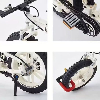 Mountain Bike Building Block Set - Educational Bicycle Model Construction Toy for Kids and Hobby Collectors