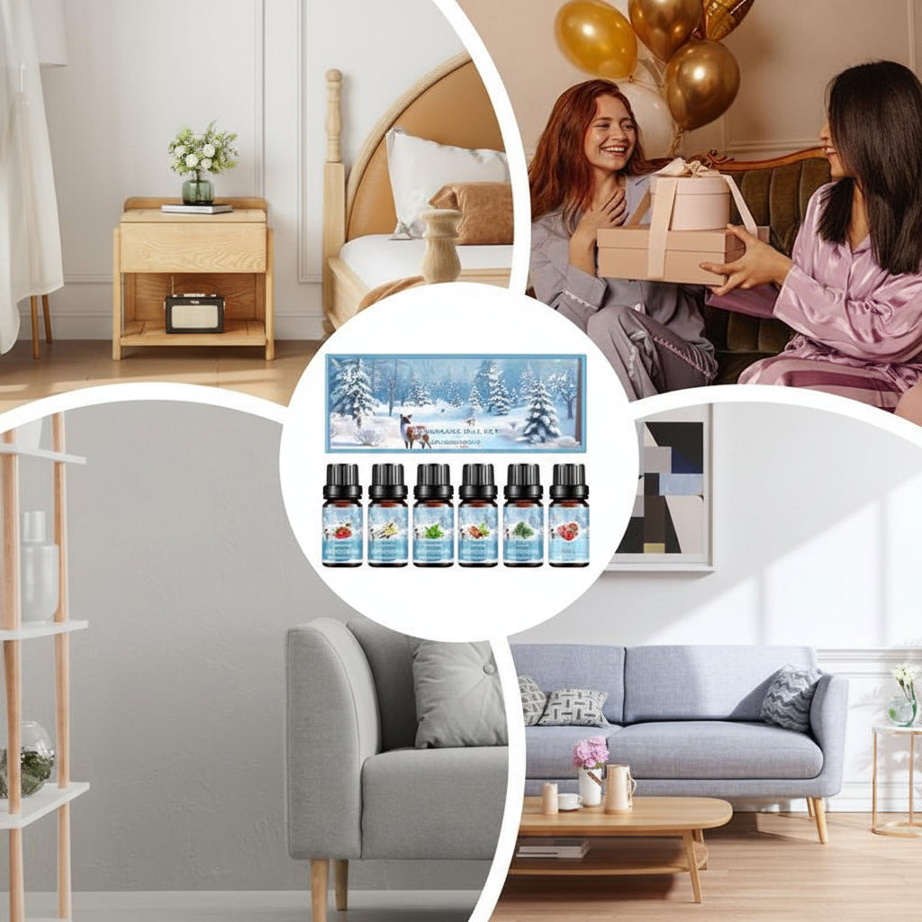 Essential Fragrance Oil Set – Natural Diffuser Oils for Humidifiers, Aromatherapy, Relaxation and Home Air Freshening