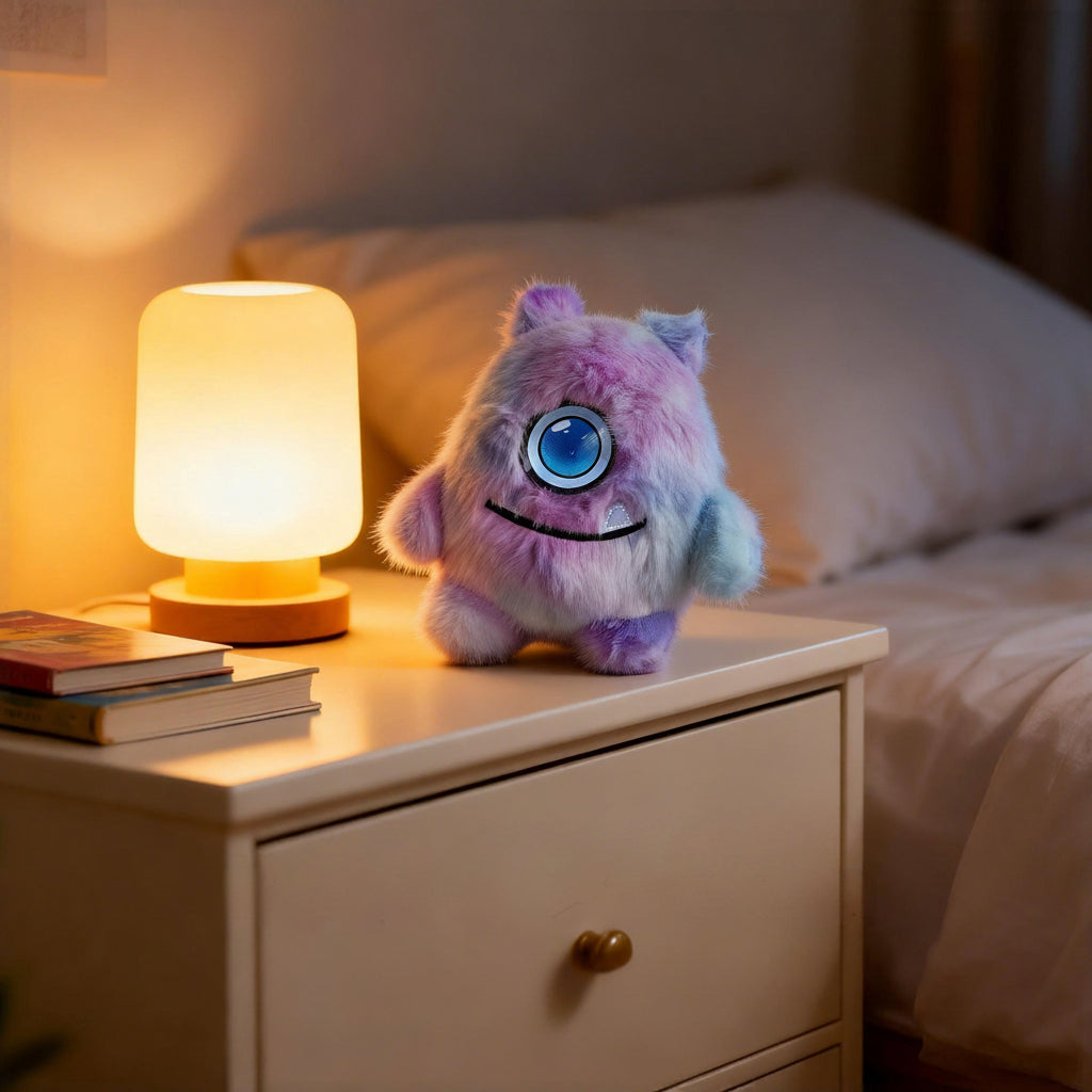 AI Smart Voice Companion Robot – Interactive Talking Pet Toy with LED Eyes for Emotional Engagement, Entertainment and Home Office Companionship