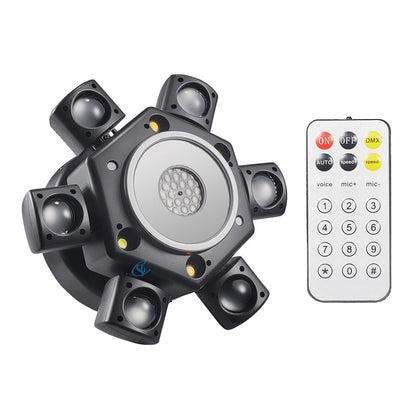RGBW Moving Head DJ Lights – 150W Six Arm DMX512 Stage Lighting for Weddings, Clubs, Concerts and Professional Events