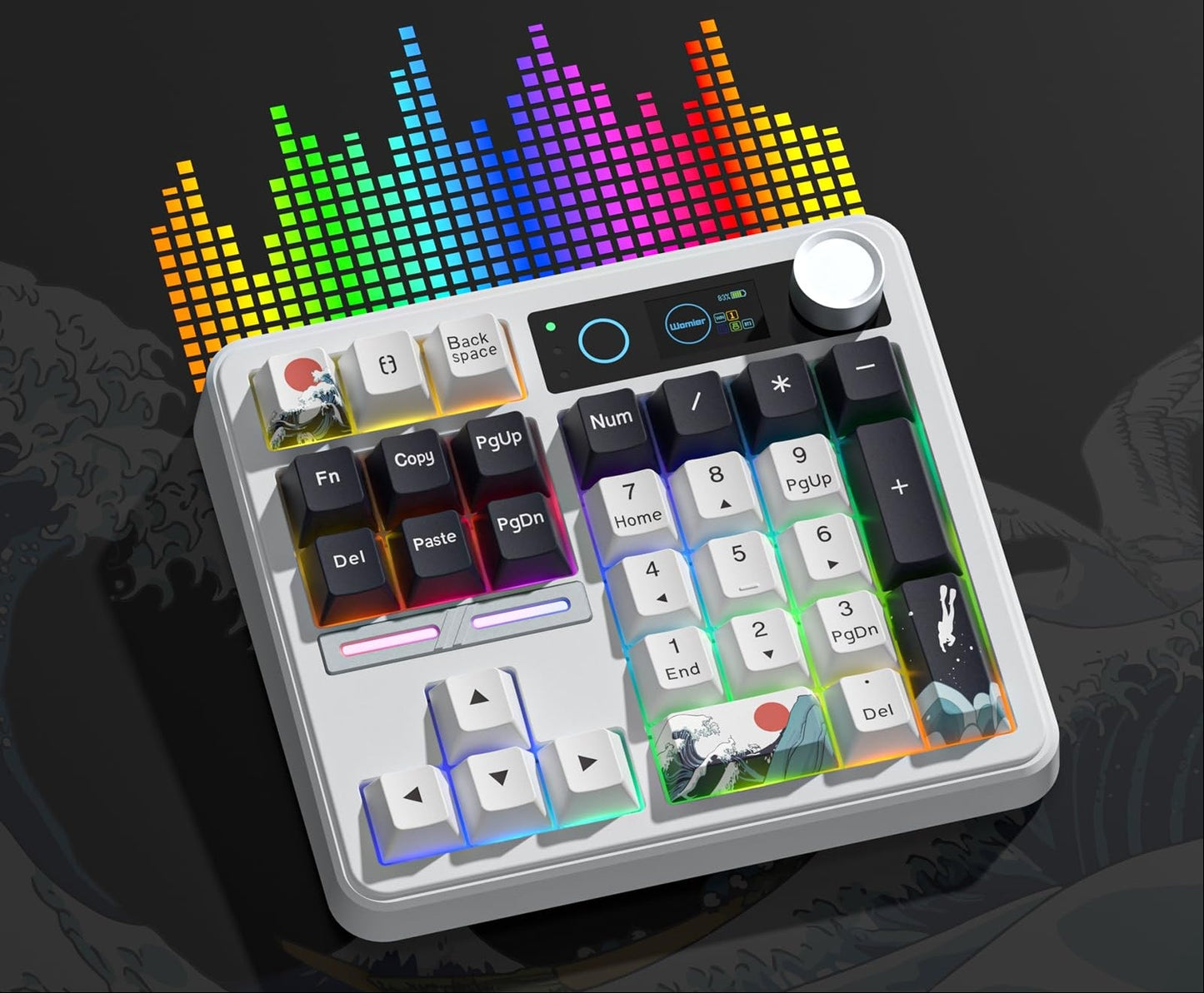 Wireless Mechanical Numpad Keyboard – Compact Gasket-Mount Numeric Keypad with Responsive Mechanical Switches for Gaming, Office and Productivity