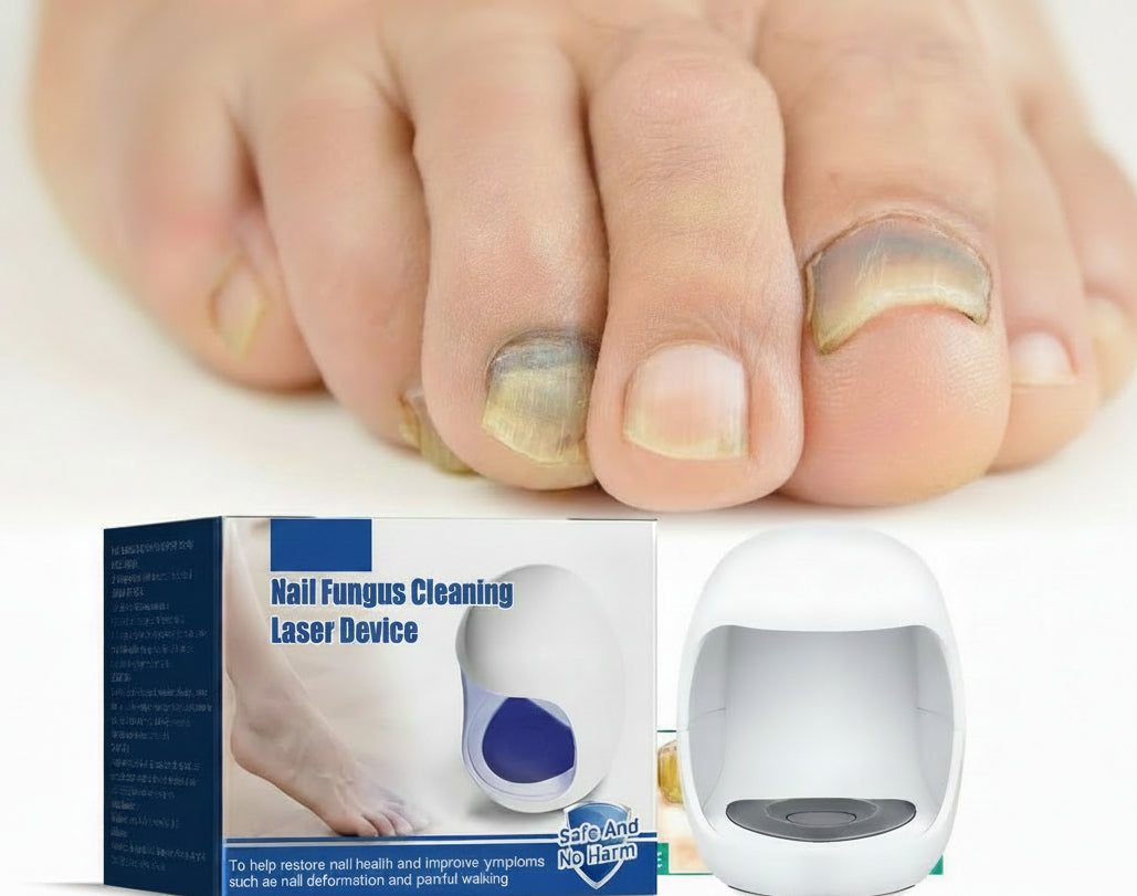 Laser Nail Fungus Treatment Device – Rechargeable Infrared Blue Light Therapy Tool for Toenail Care and Healthy Nail Recovery