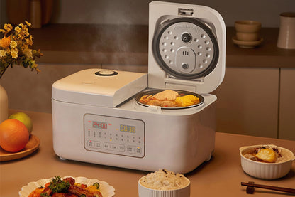 Dual Control 4L Rice Cooker – Double Pot Multifunction Electric Cooker for Simultaneous Cooking and Convenient Family Meals.