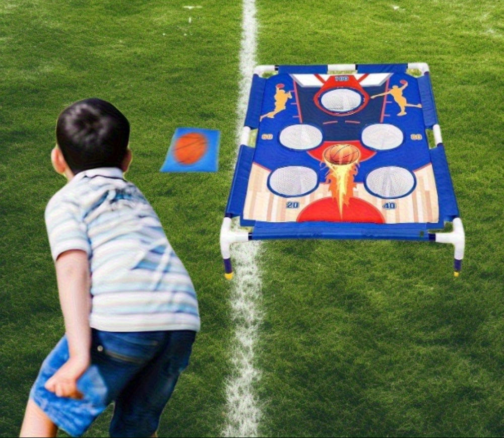 Portable Bean Bag Toss Game - Fun Sandbag Throwing Activity Set for Kids, Families, Parties and Outdoor Gatherings
