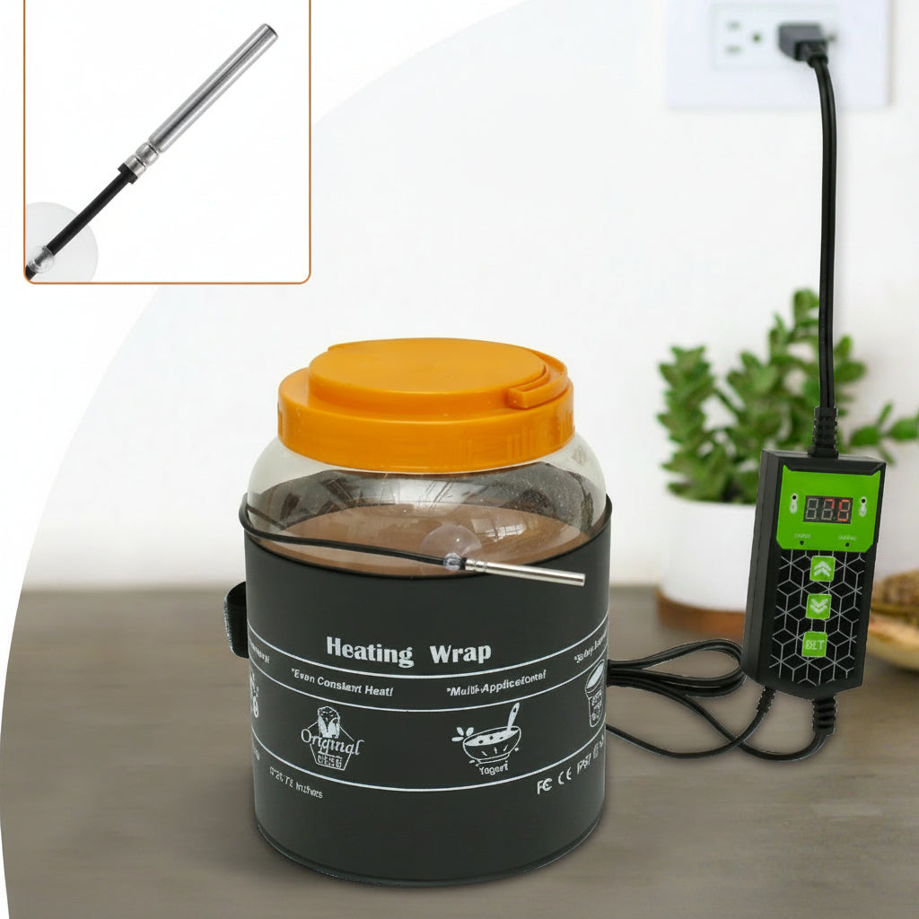 Kombucha Heating Wrap – Waterproof Fermentation Heater for Even Temperature Control and Consistent Home Brewing Results
