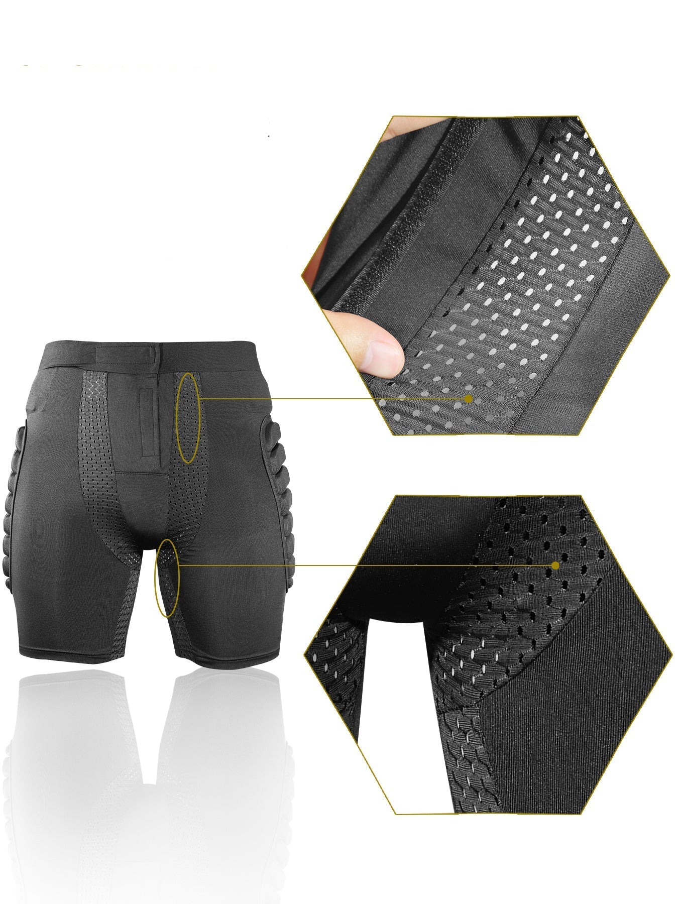 Unisex Protective Shorts – Snowboard and Ski Impact Protection Gear with Padded Hip Support for Winter Sports