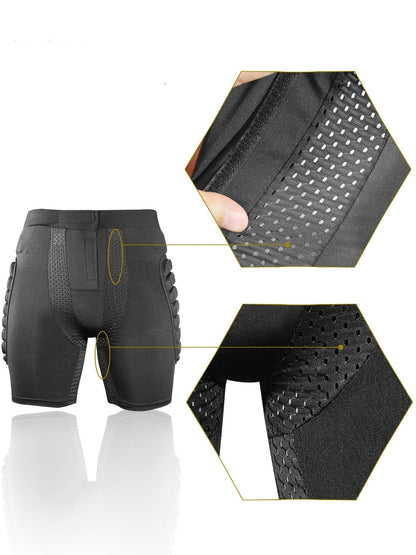 Unisex Protective Shorts – Snowboard and Ski Impact Protection Gear with Padded Hip Support for Winter Sports