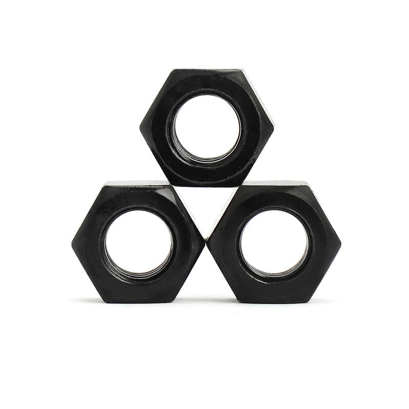 Carbon Steel Hex Nut Set – DIN934 Black Grade 8.8 Assorted Metric Hexagon Nuts for Repairs, DIY and Industrial Fastening