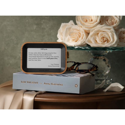 Literary Quote Clock – Unique Book Lover Wall Clock Displaying Inspiring Book Quotes Every Minute for Home Library Decor