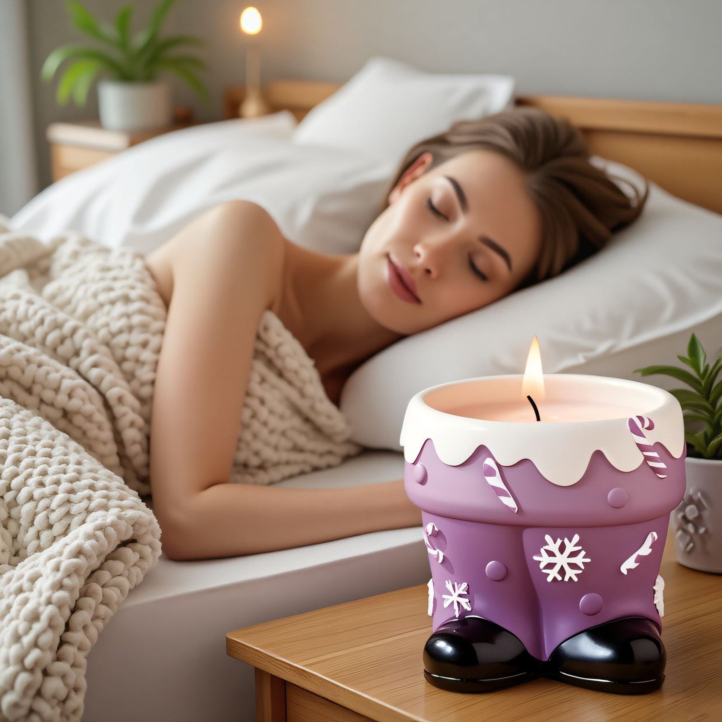 Christmas Silicone Epoxy Mold Set – DIY Candle Cup, Flower Pot and Resin Craft Mold for Holiday Handmade Decorations