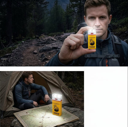 Emergency Saline Water LED Lamp – Compact Water-Activated Light with Water-Resistant Design, Maintenance-Free Operation and No Charging Required
