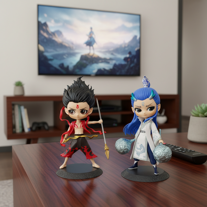 Blind Box Figure - Collectible Surprise Toy Featuring Nezha and Ao Bing Character Series