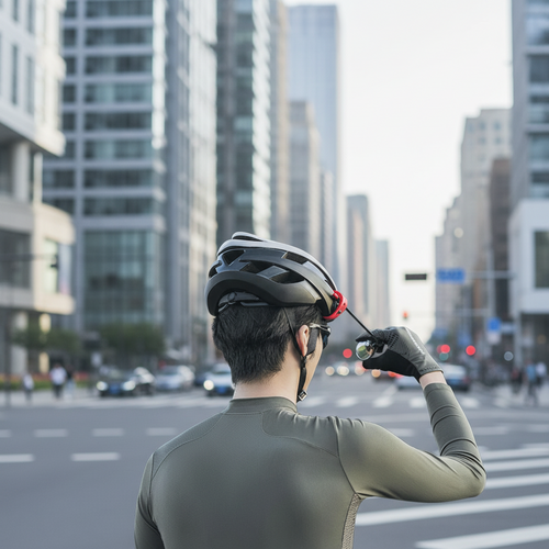 Adjustable Bike Helmet Mirror – 360 Degree Lightweight Aluminum Rear View Mirror for Safer Cycling, Commuting and Road Riding