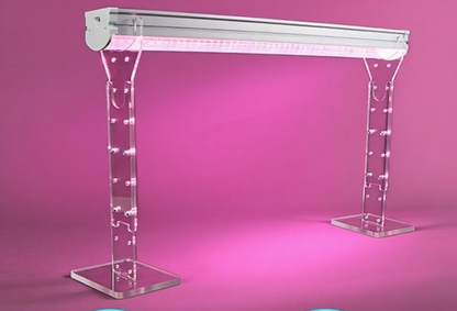 Adjustable Grow Light Stand – Sturdy Plant Lamp Holder Rack for Indoor Gardening, Hydroponics and Seedling Growth with Flexible Height and Hanging Support