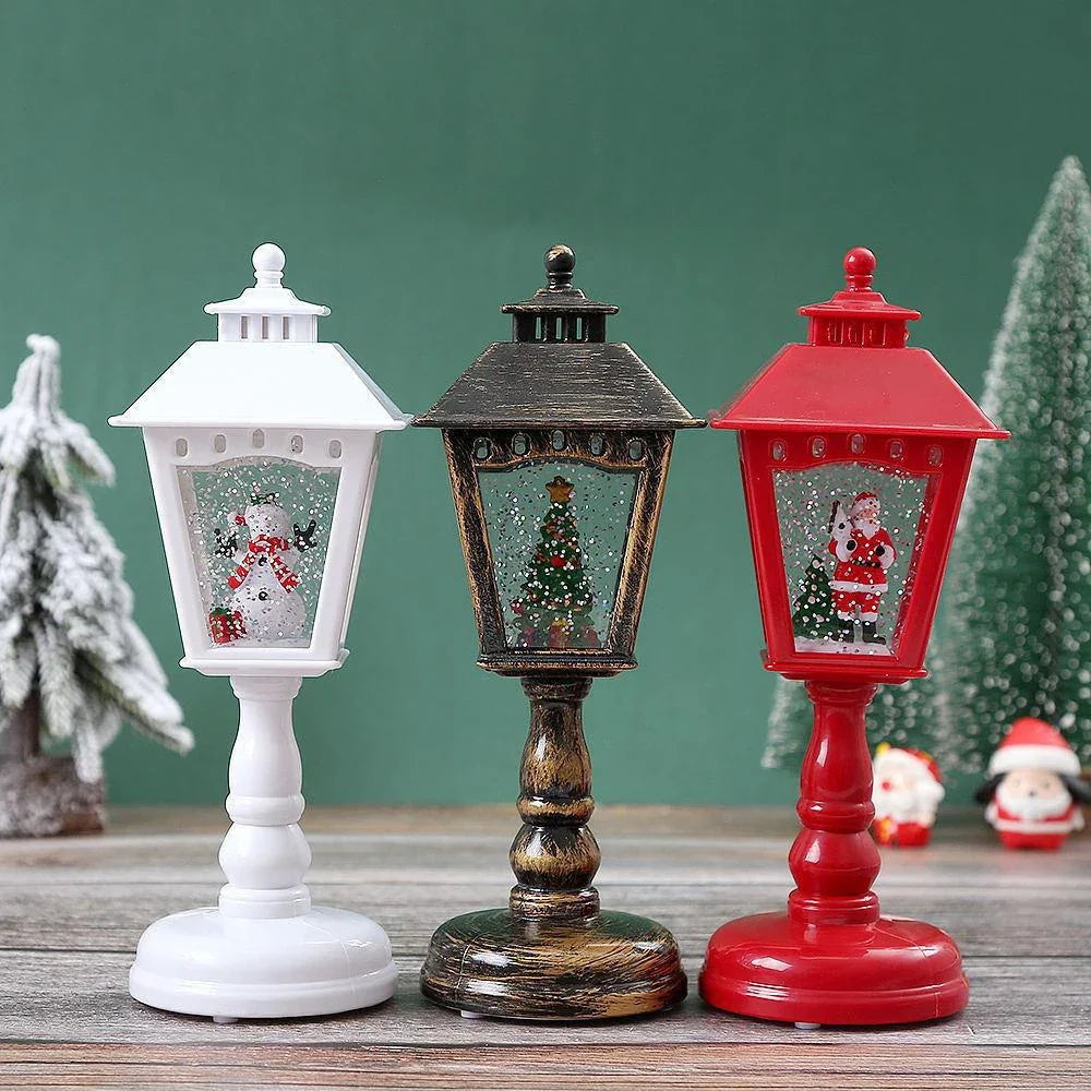Christmas Snowball LED Lights – Santa and Snowman Decorative Holiday Lights for Festive Indoor Home Displays