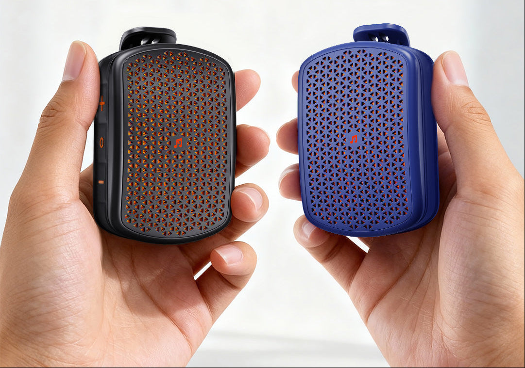 Magnetic Clip On Bluetooth Speaker – Waterproof Portable Mini Speaker with Heavy Bass, TWS Stereo and Outdoor Adventure Ready Design