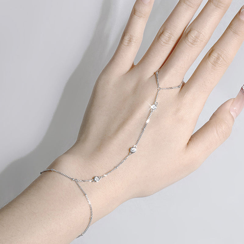Adjustable Moissanite Bracelet – Sparkling 3MM Stones with 925 Sterling Silver and 18K-Plated Finish for Women, Weddings, Gifts and Everyday Luxury