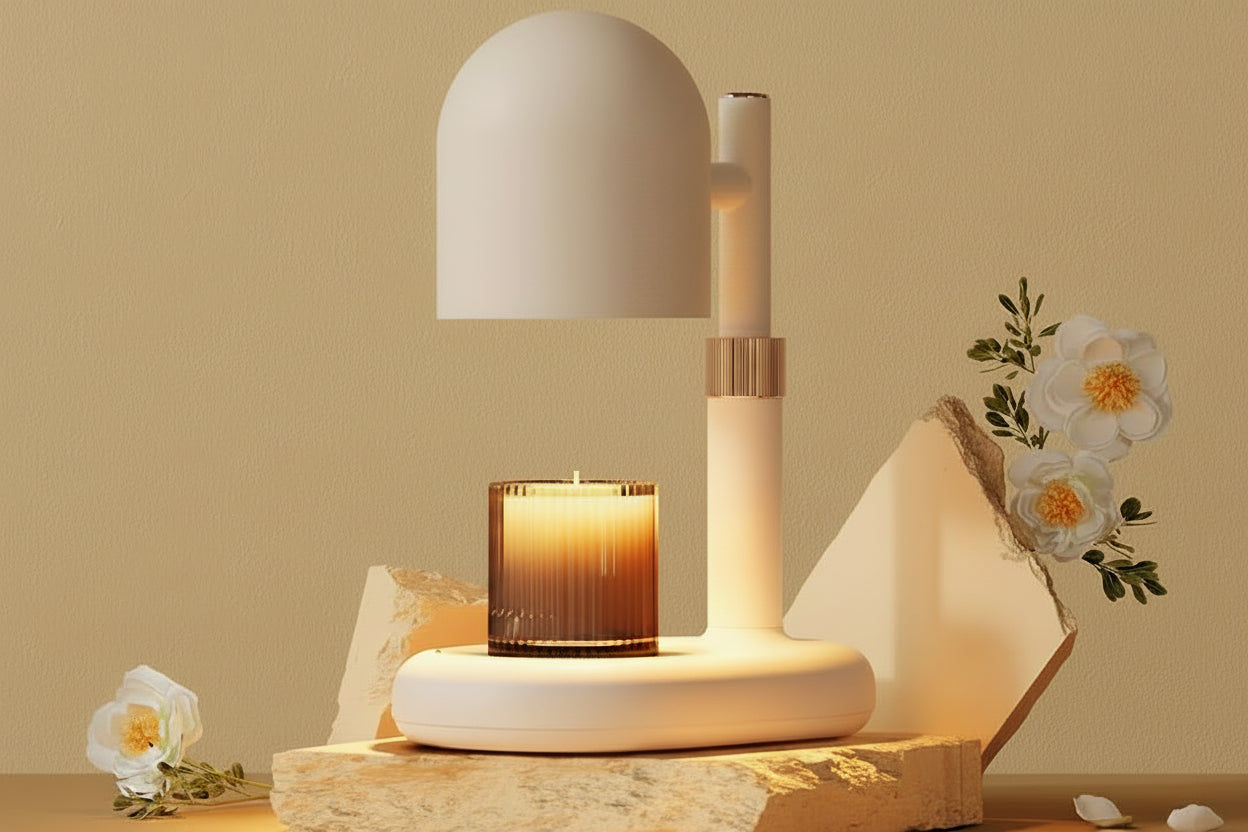 Dimmable Candle Warmer Lamp – Adjustable Wax Melting Light for Scented Candles, Cozy Home Fragrance and Bedroom Ambience