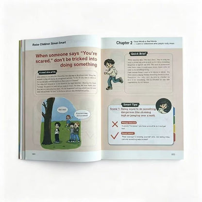 Children’s Street-Smart and Leadership Book Set – Two English Educational Comic Books for Parent-Child Reading, Life Skills and Early Learning