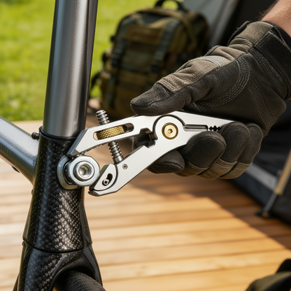 Stainless Steel Pocket Tool – 5-in-1 Compact EDC Wrench, Pliers and Screwdriver Multi Tool for Camping, Outdoor Survival, DIY and Home Repairs