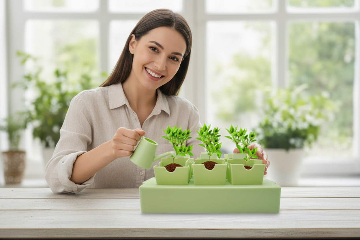 Reusable Seed Starting Tray – Germination and Transplant Nursery Tool with Labeling Features for Gardeners, Vegetables, Flowers and Indoor Seedlings