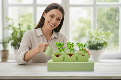 Reusable Seed Starting Tray – Germination and Transplant Nursery Tool with Labeling Features for Gardeners, Vegetables, Flowers and Indoor Seedlings