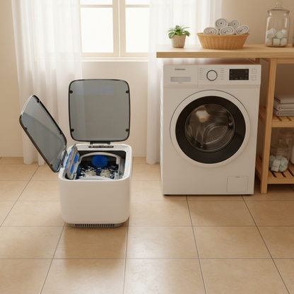 Automatic Shoe Washing Machine – Dual-Purpose Electric Cleaner with Detachable Brush Head and One-Button Cleaning for Household Footwear Care