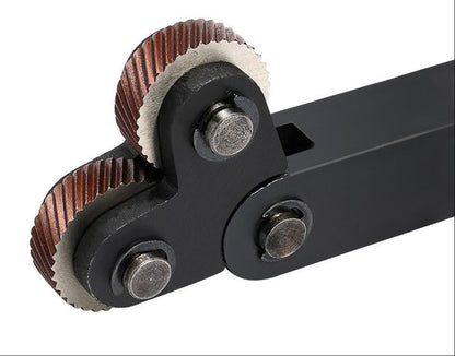 Diagonal Dual-Wheel Linear Knurling Tool – Hardened Steel Lathe Cutter and Knurl Holder for Precision Metal Turning, Machining and Workshop Projects