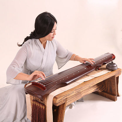 Handmade Chinese Guqin – Paulownia Wood Seven String Traditional Zither for Beginners, Practice and Elegant Musical Performances
