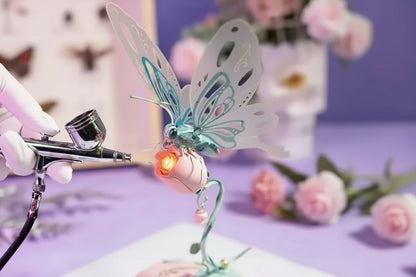 Mechanical Butterfly 3D Puzzle – DIY Wooden Model with Fluttering Wings and LED Lighting for Creative Collectors