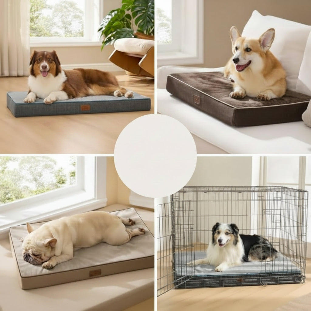 Orthopedic Memory Foam Dog Bed – Washable Large Pet Mattress with Non Slip Base for Joint Support