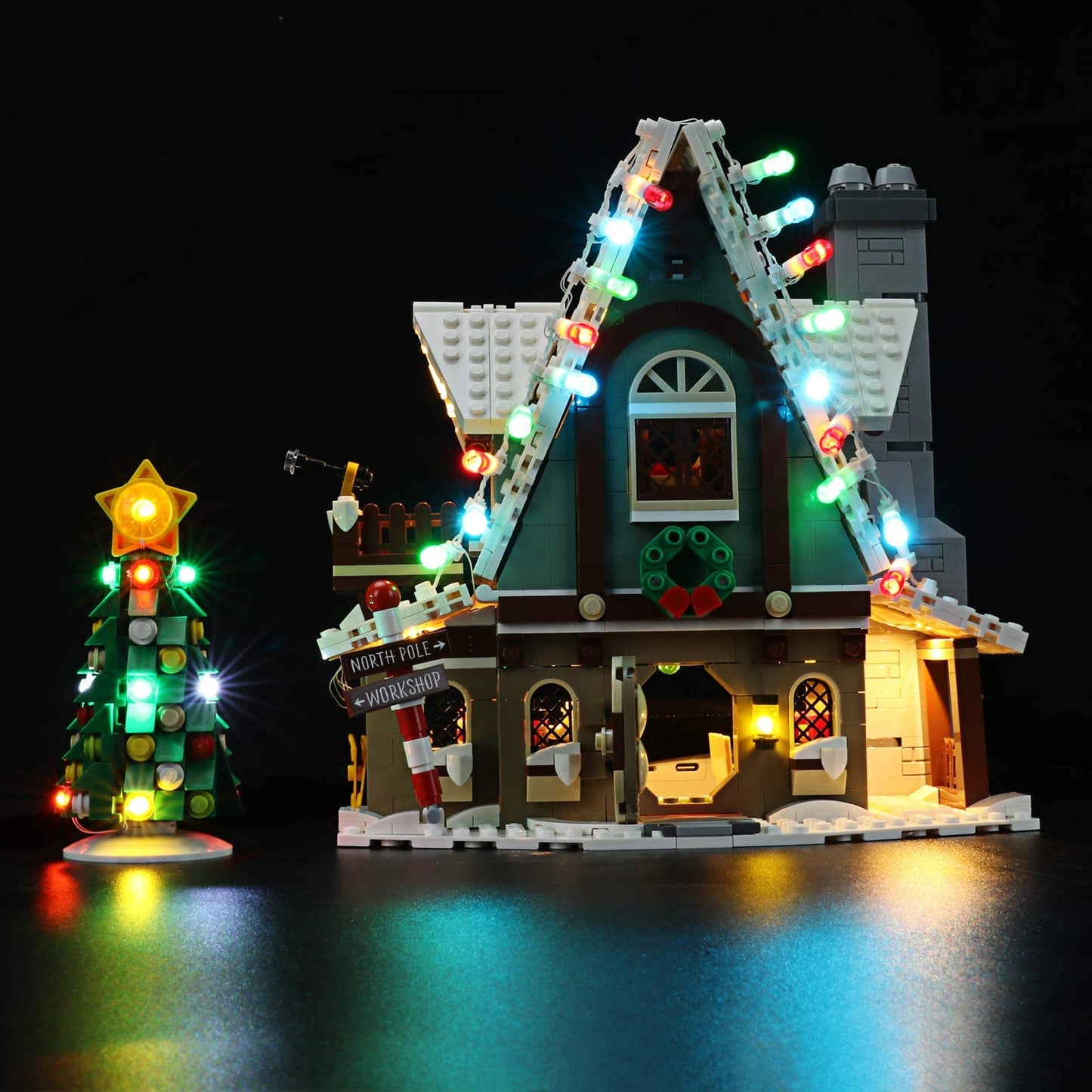 LED Light Kit for LEGO Gingerbread House – Decorative Christmas Lighting Upgrade Compatible with Building Block Display Models