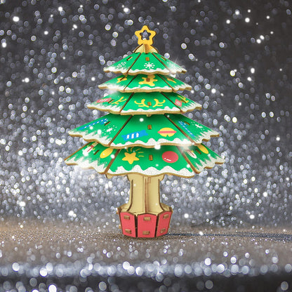 Wooden Reindeer 3D Puzzle – DIY Christmas Craft Kit for Family Activities and Festive Table Decor