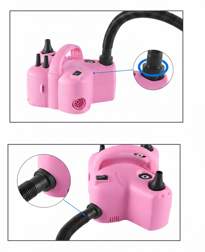 Portable Electric Balloon Pump – Dual Nozzle High Power Inflator for Party Balloons, Decorations and Event Planning