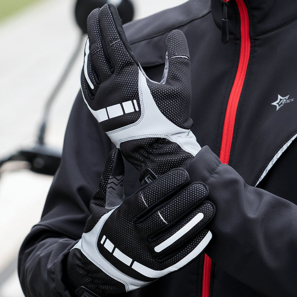 Rechargeable Heated Ski Gloves - Touchscreen Winter Gloves for Cycling, Motorcycle Riding, Hiking and Snow Sports