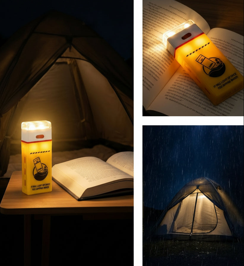 Emergency Saline Water LED Lamp – Compact Water-Activated Light with Water-Resistant Design, Maintenance-Free Operation and No Charging Required