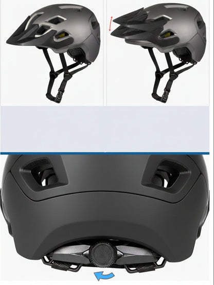 Rechargeable LED Cycling Helmet – Ultralight MTB Mountain and Road Bike Helmet for Men and Women with High-Visibility Safety Light