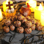 Mini Resin Pumpkin Decorations - Halloween Craft Accessories for DIY Projects, Home Decor and Party Displays
