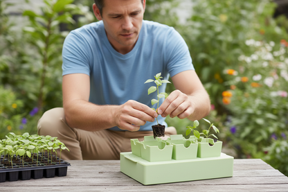 Reusable Seed Starting Tray – Germination and Transplant Nursery Tool with Labeling Features for Gardeners, Vegetables, Flowers and Indoor Seedlings