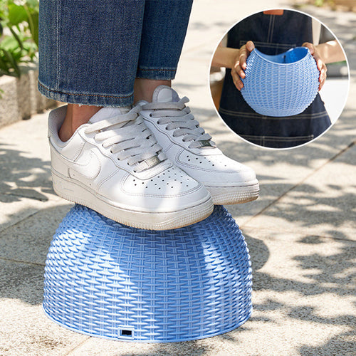Hanging Plastic Flower Pot – European Honeycomb Pattern Imitation Rattan Basket for Indoor Plants, Balcony Decor and Vertical Gardening