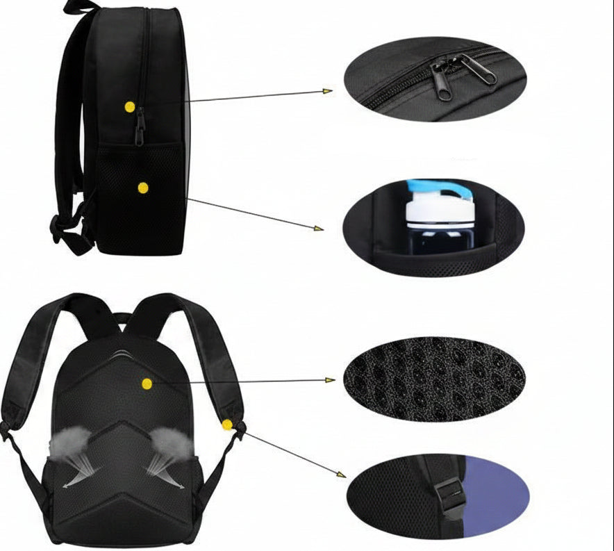 Kids Summer School Backpack with Speaker – Fun Children’s Daypack for School, Travel and Outdoor Adventures with Built-In Music Entertainment