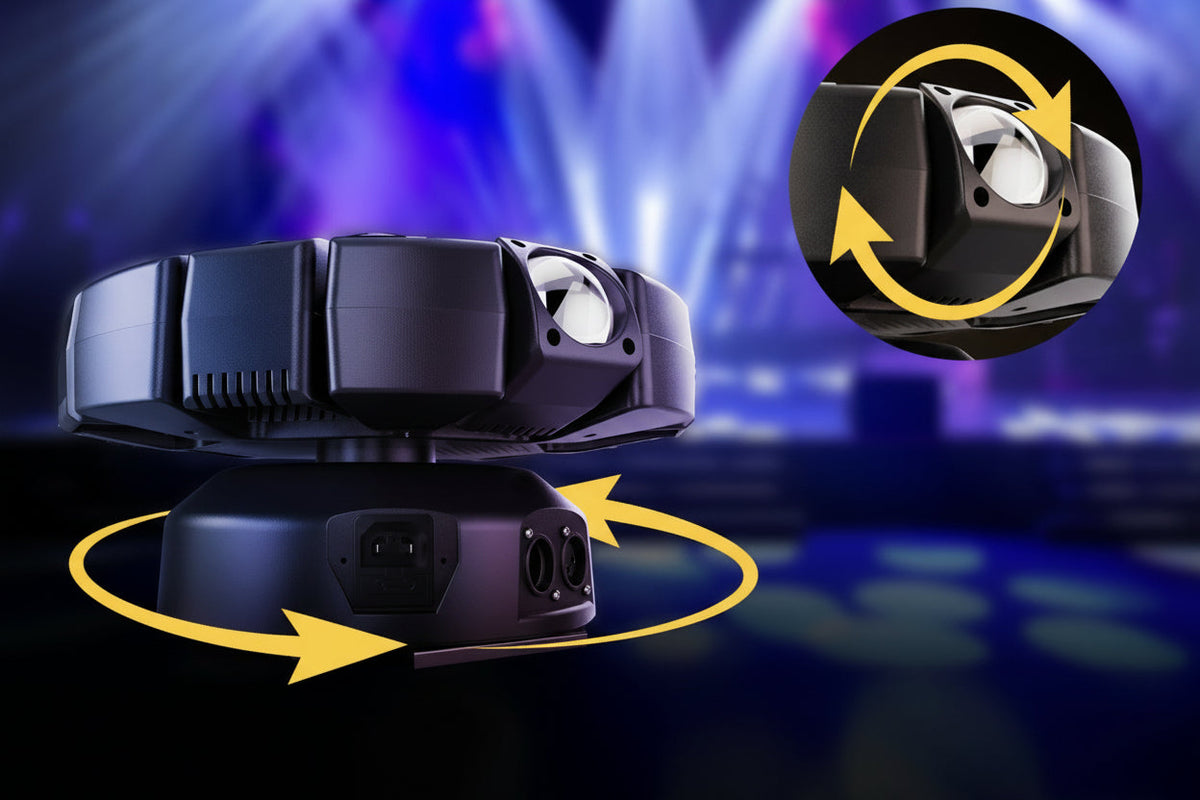 RGBW Moving Head Stage Light – 150W 8-Armed Magic Ball DJ Lighting with DMX512 Control for Weddings, Parties, KTV and Home Theater