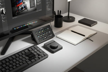 Creative Video Editing Controller – RGB Keypad Dial Console for Fast Photo Editing, Video Production and Intelligent Studio Workflow