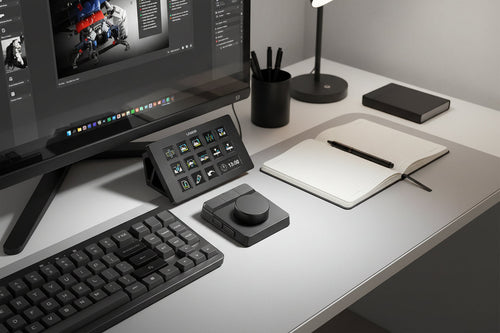 Creative Video Editing Controller – RGB Keypad Dial Console for Fast Photo Editing, Video Production and Intelligent Studio Workflow