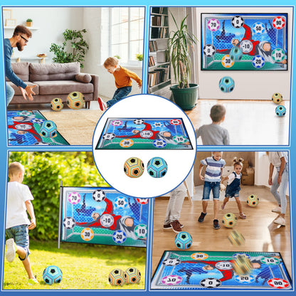 Soccer Goal Training Set for Kids - Sticky Target Shooting Game for Indoor Outdoor Football Practice and Skill Development