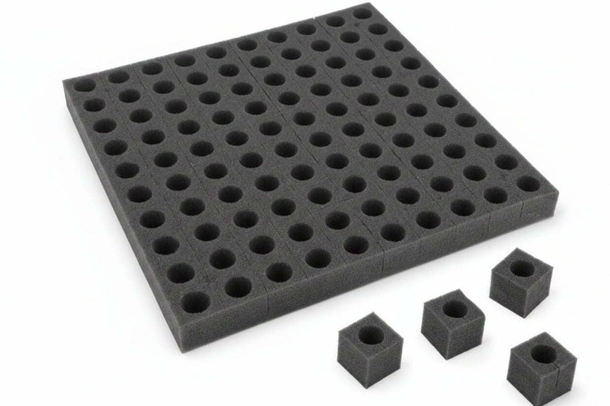 Hydroponic Grow Sponge Set – 100-PieceSoilless Seedling Plugs for Nursery Trays, Vegetable Propagation, Indoor Gardens and Reliable Seed Starting
