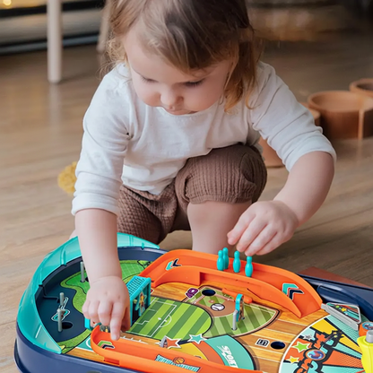 Pinball Soccer Board Game - Interactive Tabletop Marble Battle Game for Kids, Families and Party Entertainment