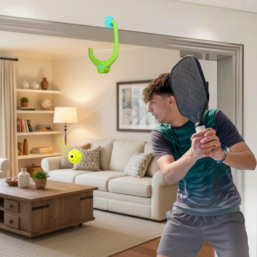 Solo Pickleball Training Rebounder – Practice Equipment for Improving Accuracy, Reflexes and Independent Pickleball Skill Development